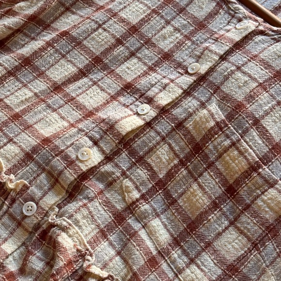 Madewell Plaid Pocket Midi Shirtdress Cotton Blend Women’s Size Medium - Picture 9 of 9